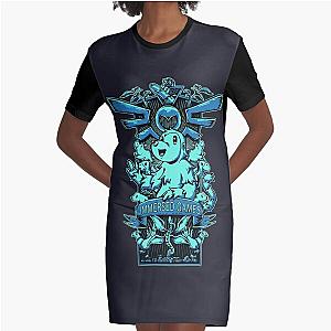 Ovo Flora and Fauna Poster Graphic T-Shirt Dress