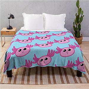 OvO Axolotl Throw Blanket