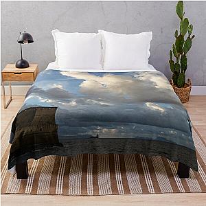 Castel dell Ovo Naples Italy Throw Blanket