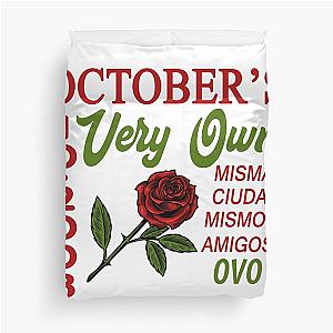 Ovo Merch Octobers Rose Duvet Cover