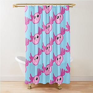 OvO Axolotl Shower Curtain