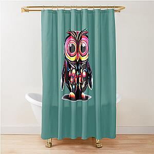 OVO Gold Owl Shower Curtain