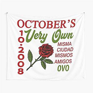 Ovo Merch Octobers Rose Tapestry