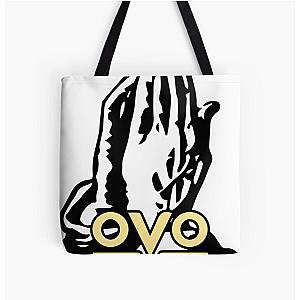 6 God OVO Drake Sticker All Over Print Tote Bag
