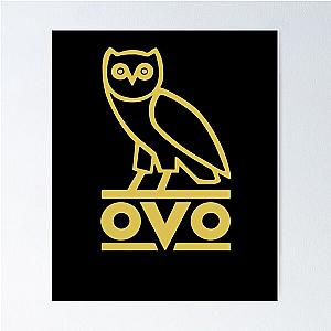 Gold Ovo Owl Poster