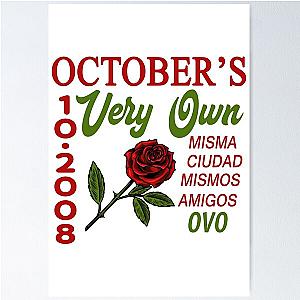 Ovo Merch Octobers Rose Poster