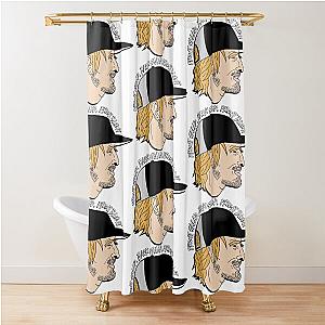 Owen Wilson Skates Colour Shower Curtain