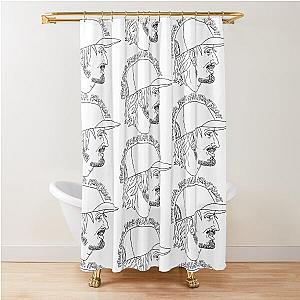 Owen Wilson Skates Shower Curtain