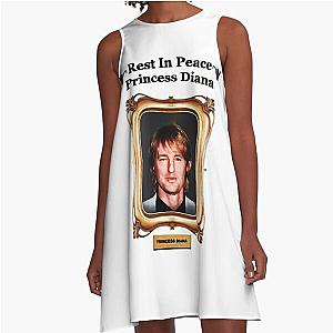 RIP Princess Diana Owen Wilson 	  	 A-Line Dress