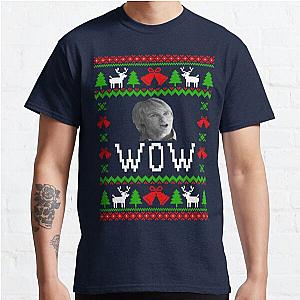 WOW - Owen Wilson - Ugly Christmas Sweater Style Classic T-Shirt