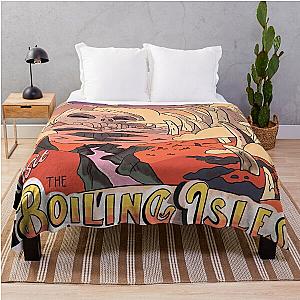 Visit The Boiling Isles - The Owl House Mock Travel Poster Throw Blanket RB1107