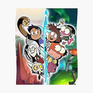 The owl House And Amphibia Mix Poster RB1107