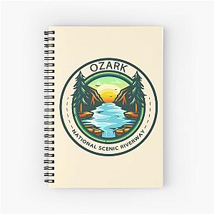 Ozark National Scenic Riverway Missouri Badge Spiral Notebook