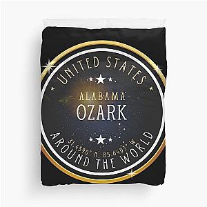 Ozark City Alabama Souvenir - Ozark Coordinates Duvet Cover