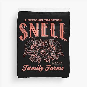 Ozark Snell Family Farms Coral Duvet Cover