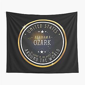 Ozark City Alabama Souvenir - Ozark Coordinates Tapestry