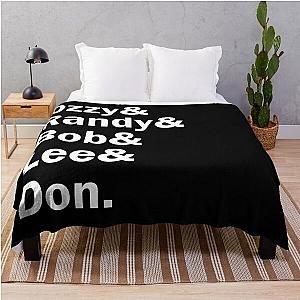 Funny Names x Blizzard of Ozz Ozzy Osbourne Throw Blanket