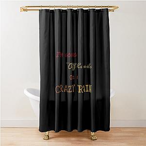 Crazy Train Ozzy Osbourne Lyrics Shower Curtain