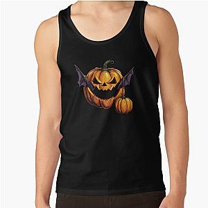 Halloween pumpkin eats a bat - tribute to Ozzy Osbourne Tank Top