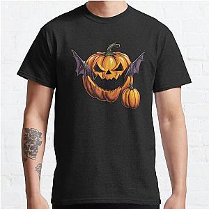 Halloween pumpkin eats a bat - tribute to Ozzy Osbourne Classic T-Shirt