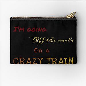 Crazy Train Ozzy Osbourne Lyrics Zipper Pouch