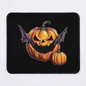 Halloween pumpkin eats a bat - tribute to Ozzy Osbourne Mouse Pad