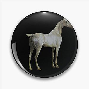 Horse Quote: "Won't you ride my white horse?" ~ Ozzy Osbourne Pin