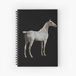 Horse Quote: "Won't you ride my white horse?" ~ Ozzy Osbourne Spiral Notebook