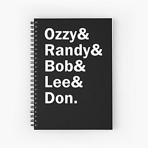 Funny Names x Blizzard of Ozz Ozzy Osbourne Spiral Notebook