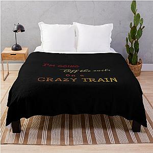 Crazy Train Ozzy Osbourne Lyrics Throw Blanket