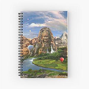 Valley Of The Temples - spiritual, peaceful temple art coexist Spiral Notebook