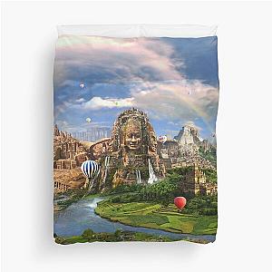 Valley Of The Temples - spiritual, peaceful temple art coexist Duvet Cover