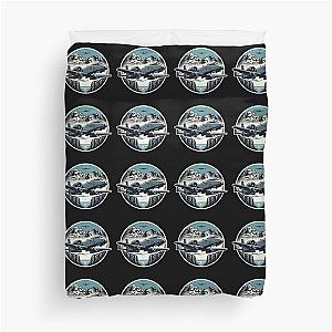 A-10 warthog flying over Mount Rushmore valley  Duvet Cover