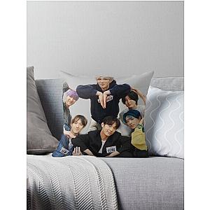 P1Harmony OT6 Group Heart Throw Pillow