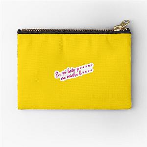 Pabllo Vittar Chiclete com Banana (Tio Sam) - Texto Amarelo Eu só boto no Zipper Pouch