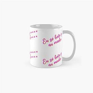 Pabllo Vittar Chiclete com Banana (Tio Sam) - Texto Branco Eu só boto por Classic Mug