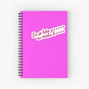 Pabllo Vittar Chiclete com Banana (Ti Sam) - Texto Magenta Eu só boto translado de Spiral Notebook