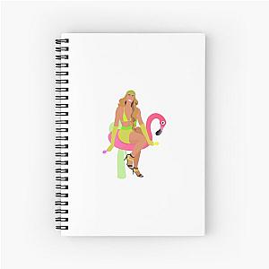 Pabllo Vittar Chiclete com Banana Tio Sam Branco sem texto Spiral Notebook