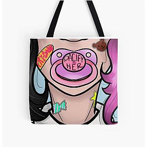 Pacify Her Over Print Tote Bag