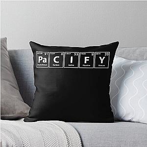 Pacify Periodic Elements Spelling Throw Pillow