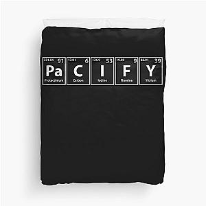 Pacify Periodic Elements Spelling Duvet Cover