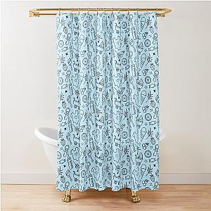 Pacify Blue Shower Curtain