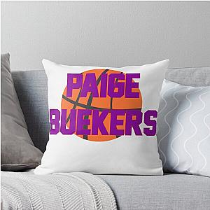 Paige Bueckers Basketball Throw Pillow.
