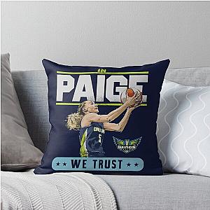 Paige Bueckers We Trust Throw Pillow