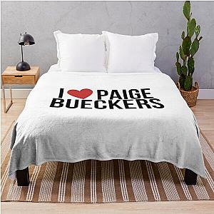I Heart Paige Bueckers Throw Blanket