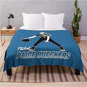 Paige Bueckers Black and White Design Throw Blanket