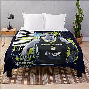 Paige Bueckers Dallas Wings Throw Blanket