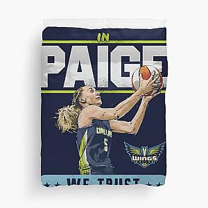 Paige Bueckers In We Trust Duvet Cover