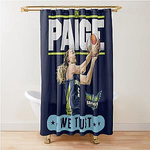 Paige Bueckers In We Trust Shower Curtain
