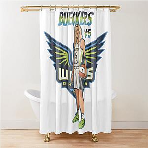 Paige Bueckers Dallas Wings Shower Curtain